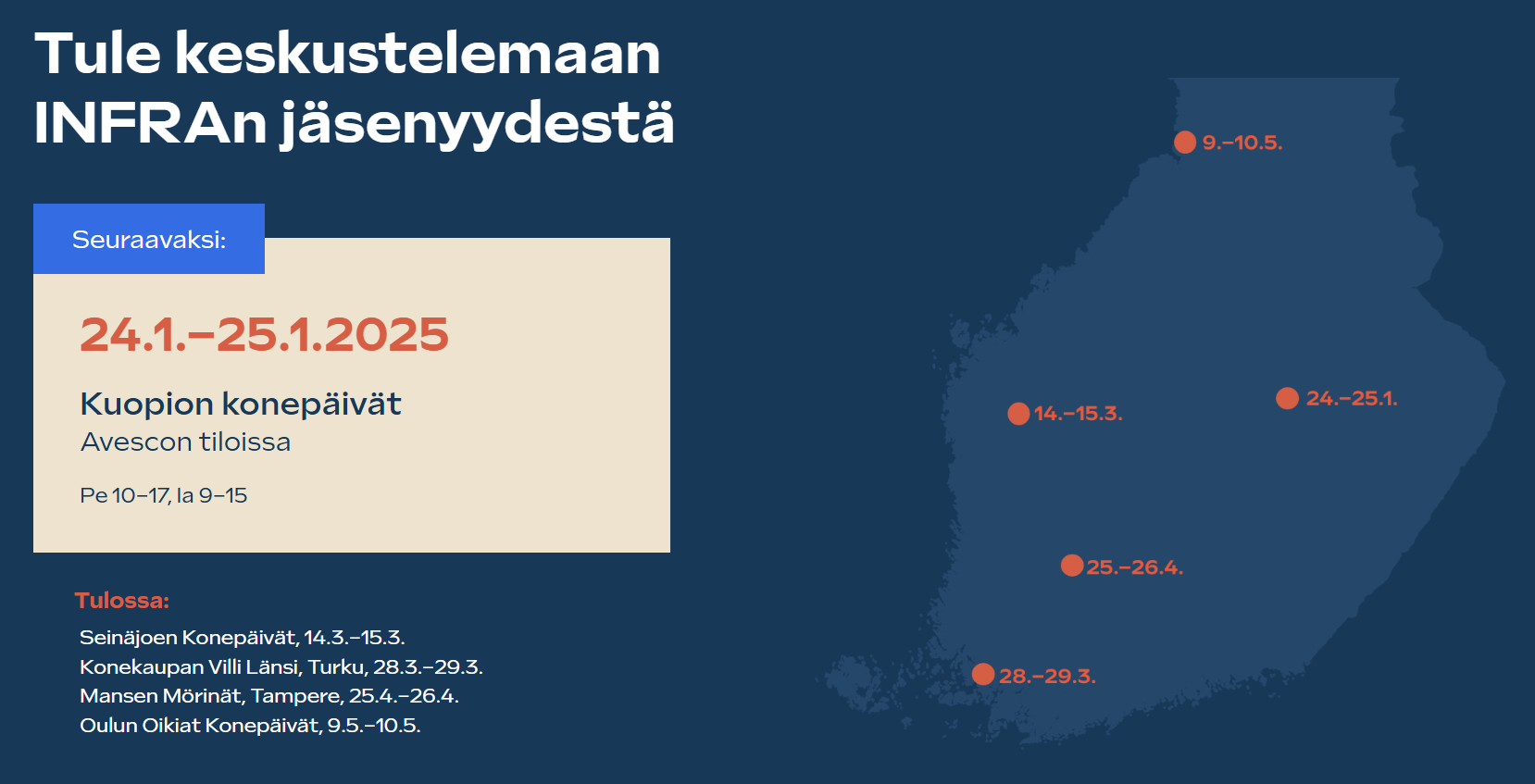 Jäsenkampanja vauhdissa – nähdään Kuopiossa!